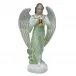 Chinese Bouquet Garland Green Angel With Horn 2.75 in L X 7.5 in H