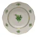 Chinese Bouquet Green Rim Soup Plate 8 in D