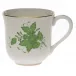 Chinese Bouquet Green Mug 10 Oz 3.5 in H