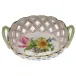 Printemps Multicolor Small Openwork Basket With Handle 3.5 in L X 2.5 in W