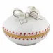 Round Box with Bow Rust