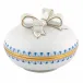 Round Box with Bow Blue