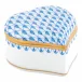 Heart Box Blue 2.25 in L X 2.25 in W X 1.5 in H