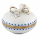Round Box with Bow Sapphire