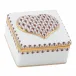 Embossed Heart Box Chocolate 2 In L X 2 In W