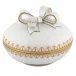 Round Box with Bow Butterscotch