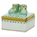 Baby Bootie Box Green 2 in L X 2 in W X 1.75 in H