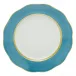 Silk Ribbon Turquoise Dessert Plate 8.25 in D