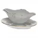 Golden Edge Gravy Boat With Fixed Stand 0.75Pt