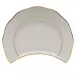 Golden Edge Crescent Salad Plate 7.25 in L X 5 in W