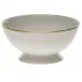 Golden Edge Footed Bowl 5 in D X 2.5 in H