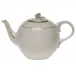 Golden Edge Tea Pot With Rose 36 Oz 5.5 in H