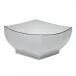 Golden Edge Large Square Bowl 8 in L X 4 in H