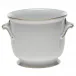 Golden Edge Medium Cachepot 6.5 in H X 7.75 in D