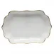 Golden Edge Mini Scalloped Tray 4.25 in L X 3 in W