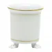 Golden Edge Mini Cachepot With Feet 3.75 in L X 4 in H