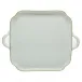 Golden Edge Square Tray With Handles 12.75 in L X 12.75 in W