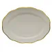 Gwendolyn Gold Oval Platter 17 in L X 12.5 in W