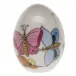 Butterflies Multicolor Miniature Egg 1.5 in H