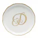 Coaster With Monogram Gold 4 in D