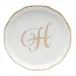 Coaster With Monogram Gold 4 in D