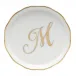 Coaster With Monogram Gold 4 in D