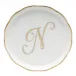 Coaster With Monogram Gold 4 in D