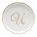 Coaster With Monogram Gold 4 in D