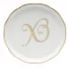 Coaster With Monogram Gold 4 in D