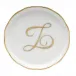 Coaster With Monogram Gold 4 in D