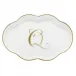 Scalloped Tray With Monogram Gold 5.5 in L