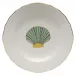 Aquatic Dessert Scallop Shell Green Dessert Plate 8.25 in D