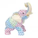 Joyful Elephant Multicolor 3.5 in H