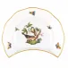 Rothschild Bird Multicolor Crescent Salad Plate Motif 02 7.25 in L X 5 in W