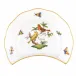 Rothschild Bird Multicolor Crescent Salad Plate Motif 06 7.25 in L X 5 in W