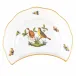 Rothschild Bird Multicolor Crescent Salad Plate Motif 07 7.25 in L X 5 in W