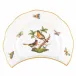 Rothschild Bird Multicolor Crescent Salad Plate Motif 08 7.25 in L X 5 in W