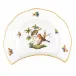 Rothschild Bird Multicolor Crescent Salad Plate Motif 10 7.25 in L X 5 in W