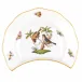 Rothschild Bird Multicolor Crescent Salad Plate Motif 12 7.25 in L X 5 in W