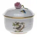 Rothschild Bird Multicolor Covered Sugar With Rose 4 Oz 3.25 in H