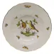 Rothschild Bird Motif 07 Multicolor Rim Soup 9.5 in D