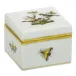 Rothschild Bird Multicolor Square Box 2.25 in L X 2.25 in W X 2 in H