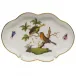 Rothschild Bird Multicolor Small Scalloped Tray 5.5 in L