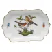 Rothschild Bird Multicolor Mini Scalloped Tray 4.25 in L X 3 in W