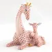 Mother And Baby Giraffe Rust 4.25 in L X 3.2 in W X 5 in H