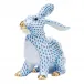 Bunny With Daisy Blue 5.75 in L X 6 in H