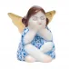 Heavenly Bliss Sitting Angel Blue 1.5 in L X 1.75 in H