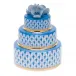 Wedding Cake Blue 3 in H X 2.25 in D