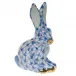 Miniature Sitting Rabbit Blue