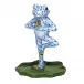 Yoga Frog in Tree Pose Blue 2.75 in L X 3.5 in H